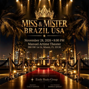 Ticket Concurso Miss Brasil USA 28 de novembro
