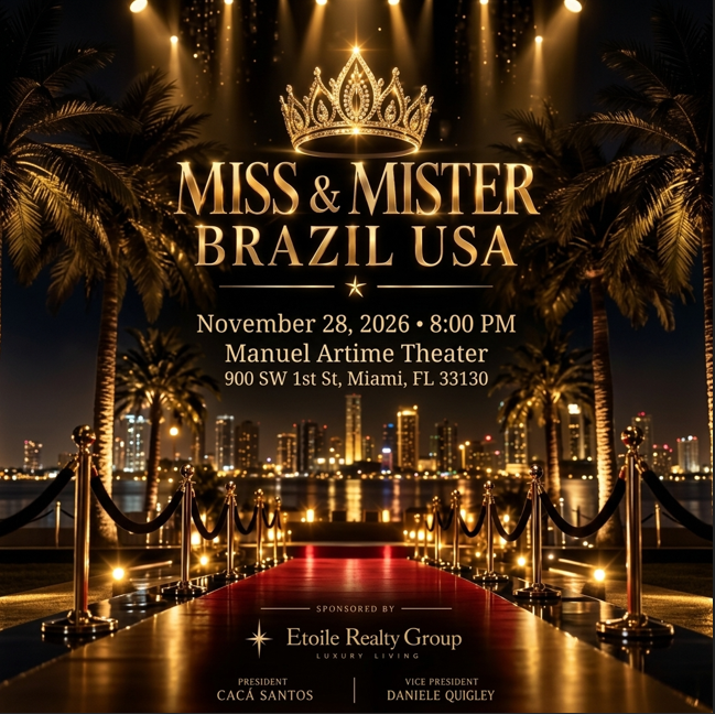 Ticket Concurso Miss Brasil USA 28 de novembro